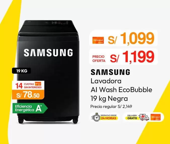 Samsung - Lavadora AI Wash EcoBubble