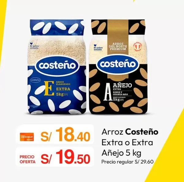 Costeño - Arroz Extra o Extra Añejo