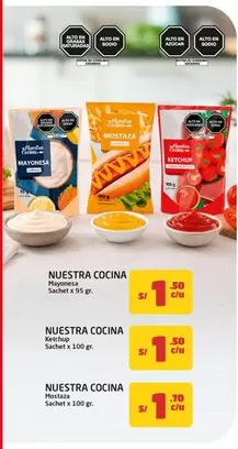 Mayonesa, Ketchup, Mostaza