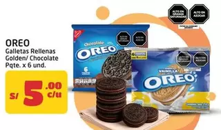 Oreo - Galletas Rellenas Golden/ Chocolate Pqte.