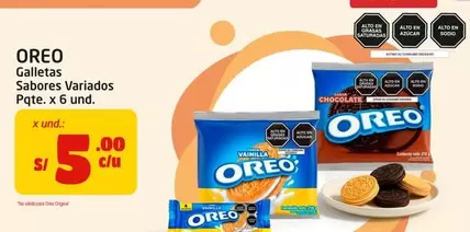 Oreo - Galletas Sabores Variados Pqte. x 6 und.