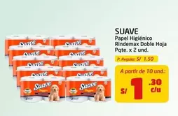 Suave - Papel Higi00nico Rindemax Doble Hoja