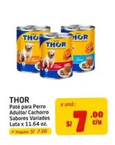 Thor - Paté para Perro Adulto/ Cachorro Sabores Variados Lata