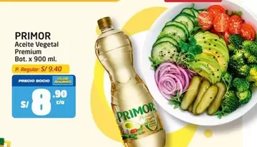 Primor - Aceite Vegetal Premium Bot. x 900 ml