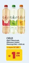 Cielo - Agua Saborizada Manzana/ Limón/ Maracuyá Bot. x 600 ml.