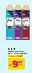 Glade - Ambientador Aromas Variados Spray