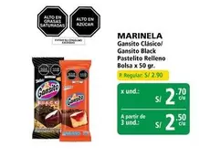 Marinela - Gansito Cl0sico/ Gansito Black Pastelito Relleno Bolsa