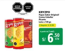 Papas Sabor Original/ Crema Cebolla/ Picante