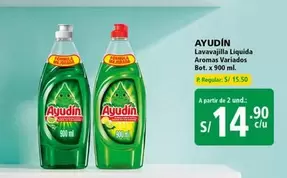 Ayudín - Lavavajilla Líquida Aromas Variados Bot. x 900 ml