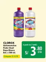 Clorox - Quitamanachas Poder Dual/ Ropa Blanca