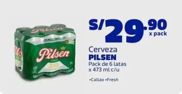 Pilsen - Cerveza Pack de 6 latas