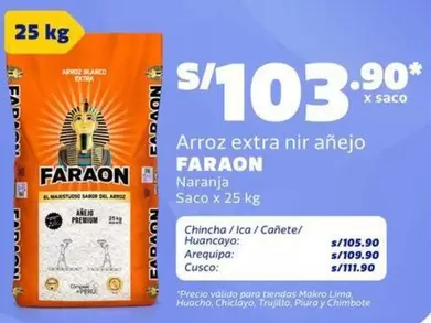 Faraon - Arroz extra nir a
uevo