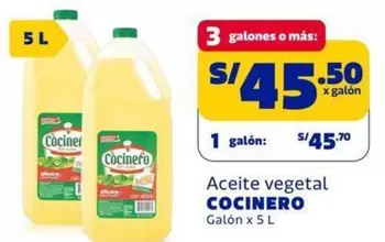 Cocinero - Aceite vegetal
