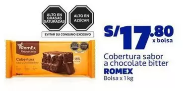 Cobertura sabor a chocolate bitter