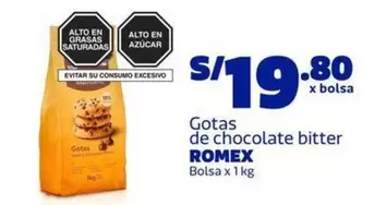 Gotas de chocolate bitter