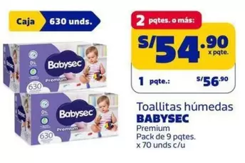 Babysec - Toallitas húmedas Premium Pack