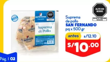 San Fernando - Suprema de pollo