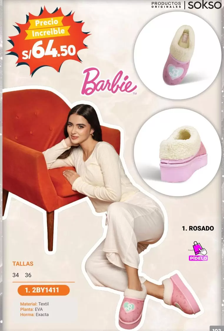Barbie - Pantuflas 1. 2BY1411