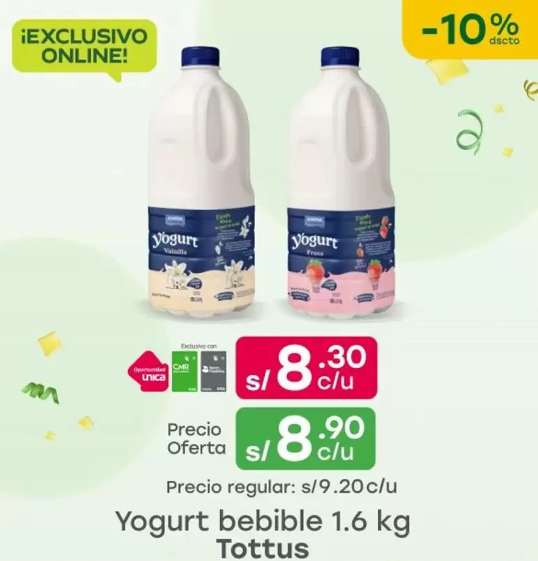Tottus - Yogurt bebible