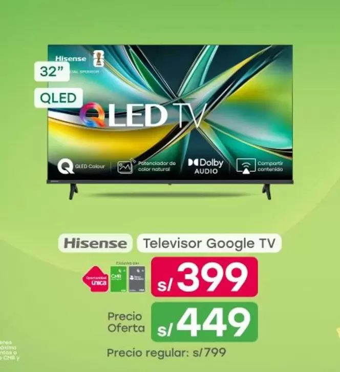 Hisense - Televisor Google TV