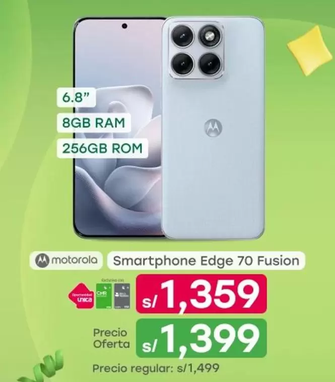 Motorola - Smartphone Edge 70 Fusion