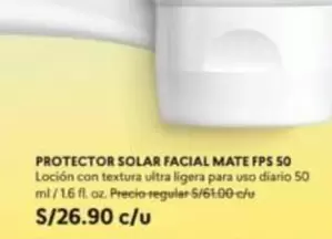 PROTECTOR SOLAR FACIAL MATE FPS 50
