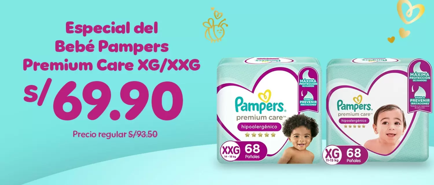 Pampers - Bebé Premium Care XG/XXG