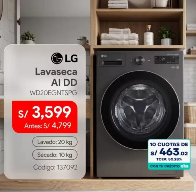 Lg - Lavaseca AI DD WD20EGNTGSPG