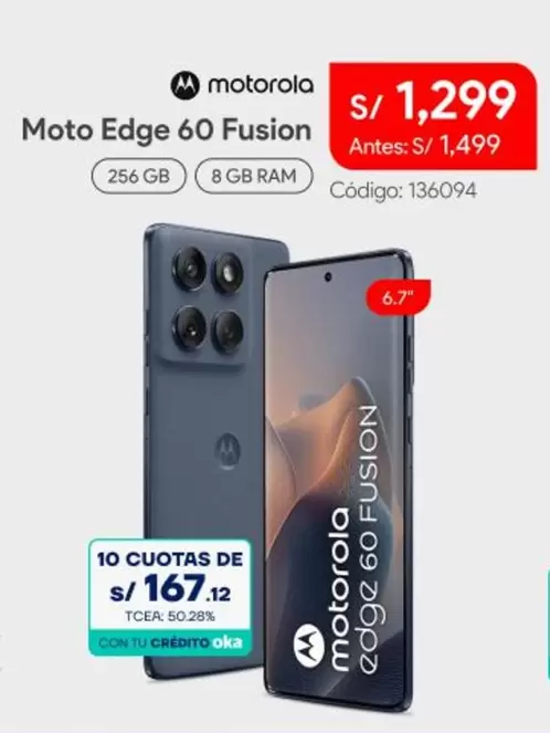 Motorola - Moto Edge 60 Fusion