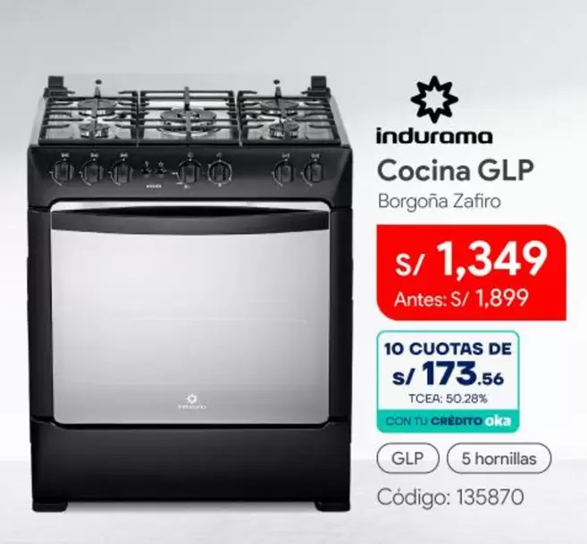 Indurama - Cocina GLP
