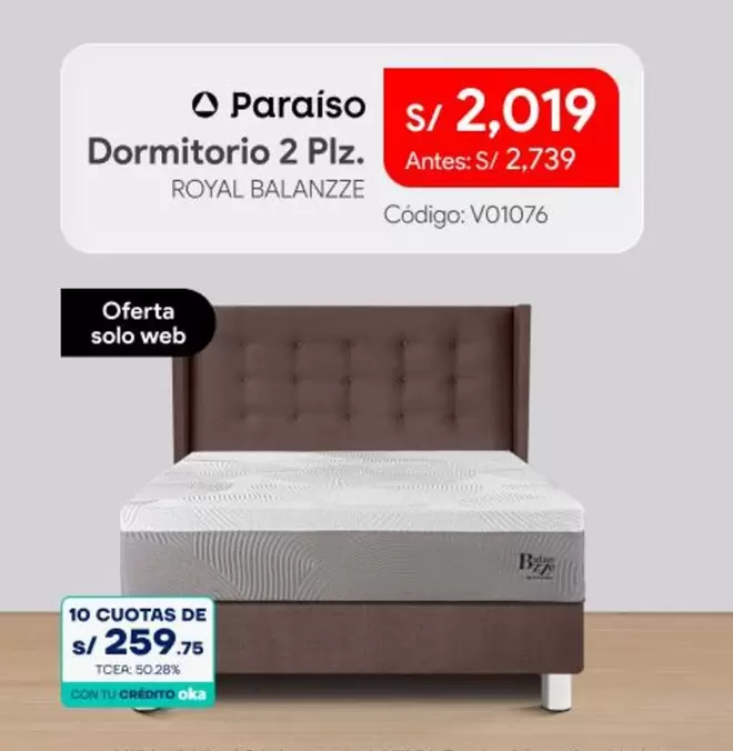Royal - Dormitorio 2 Plz. ROYAL BALANZZE