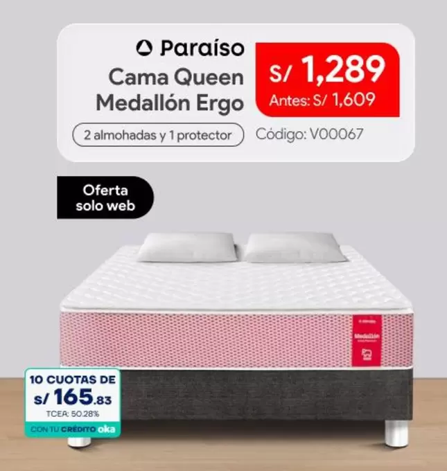 Solo - Cama Queen Medallón Ergo V00067