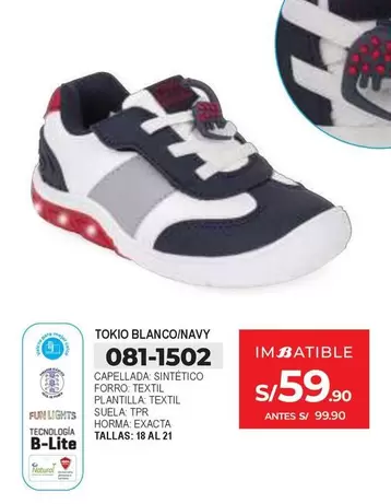 Natural - TOKIO BLANCO/NAVY 081-1502