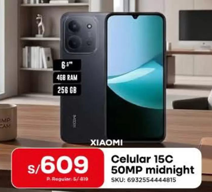 Xiaomi - Celular 15C 50MP midnight