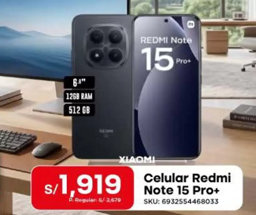 Xiaomi - Celular Redmi Note 15 Pro+