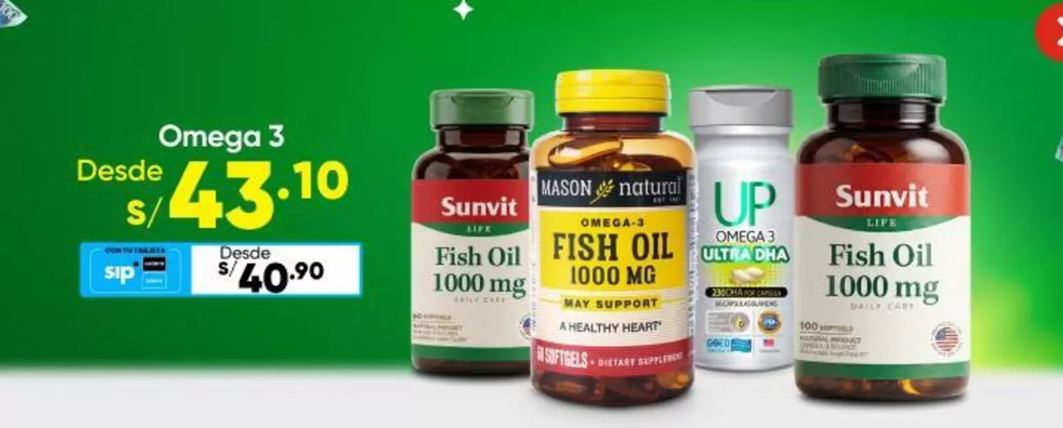 Natural - Omega 3 Fish Oil 1000 mg