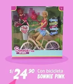 Pink - Muñeca con bicicleta