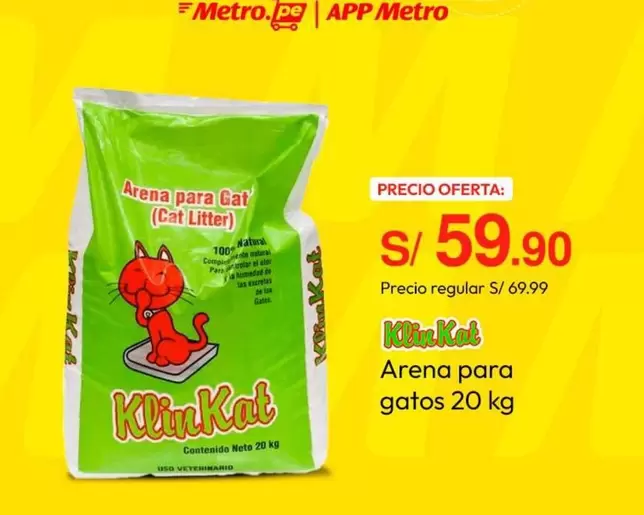 Metro - Arena para Gatos (Cat Litter)