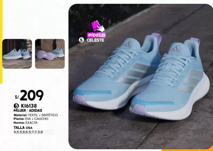 Adidas - ZAPATILLAS RUNNING K16138