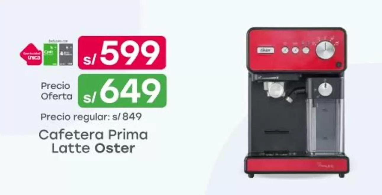 Oster - Cafetera Prima Latte