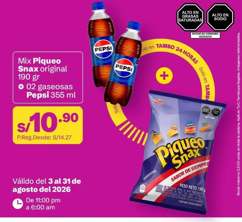 Pepsi - Mix Piqueo Snax original