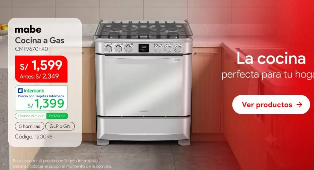 Mabe - Cocina a Gas