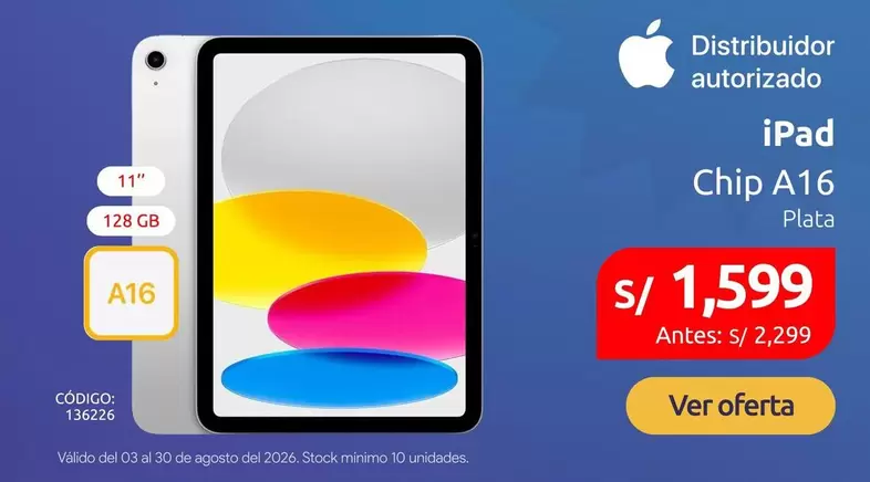 Apple - iPad Chip A16 Plata