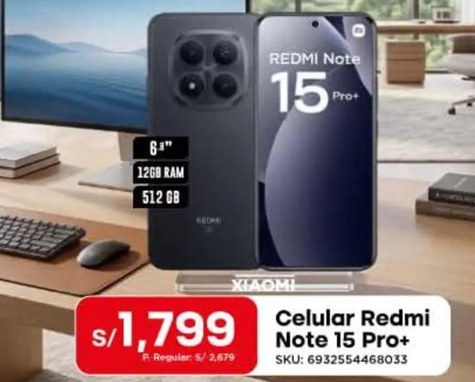 Xiaomi - Celular Redmi Note 15 Pro+