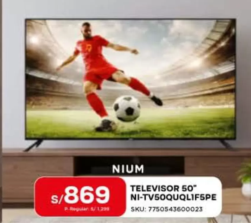 TELEVISOR 50" NI-TV50QUQL1F5PE SKU: 7750543600023