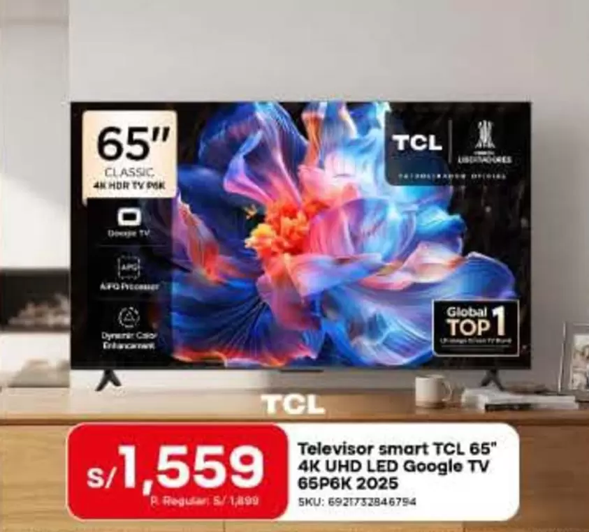 Casio - Televisor smart 65" 4K UHD LED