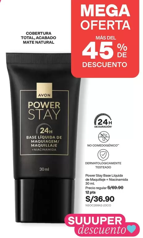 Avon - BASE LIQUIDA DE MAQUIAGEM / MAQUILLAGE