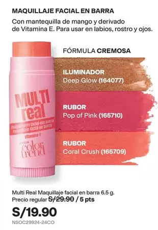 Mango - Multi Real Maquillaje facial en barra 6.5 g