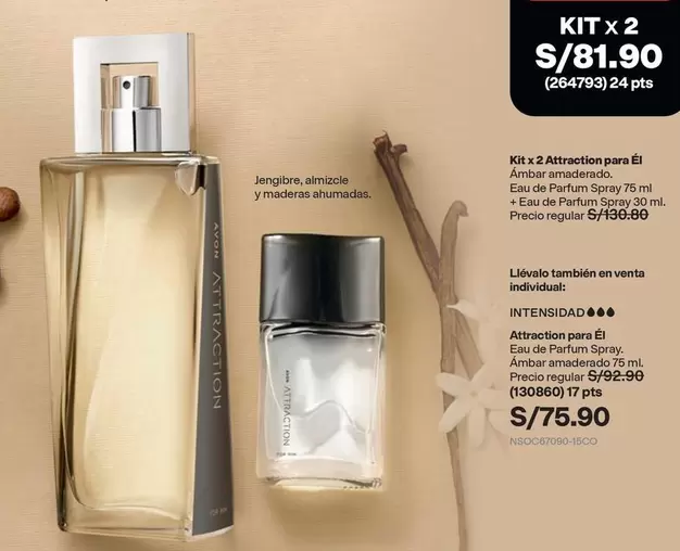 PTS - Attraction para Él Eau de Parfum Spray