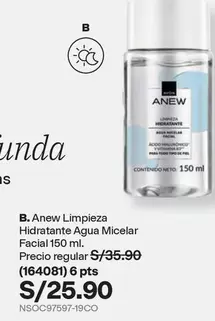 Anew - Limpieza Hidratante Agua Micelar Facial 150 ml. (164081)